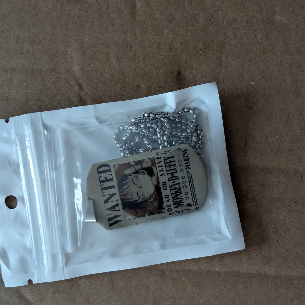 Wanted Dog Tag Necklace